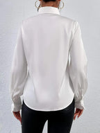 Judith | CHEMISE ÉLÉGANTE VOLANTS MANCHES LONGUES