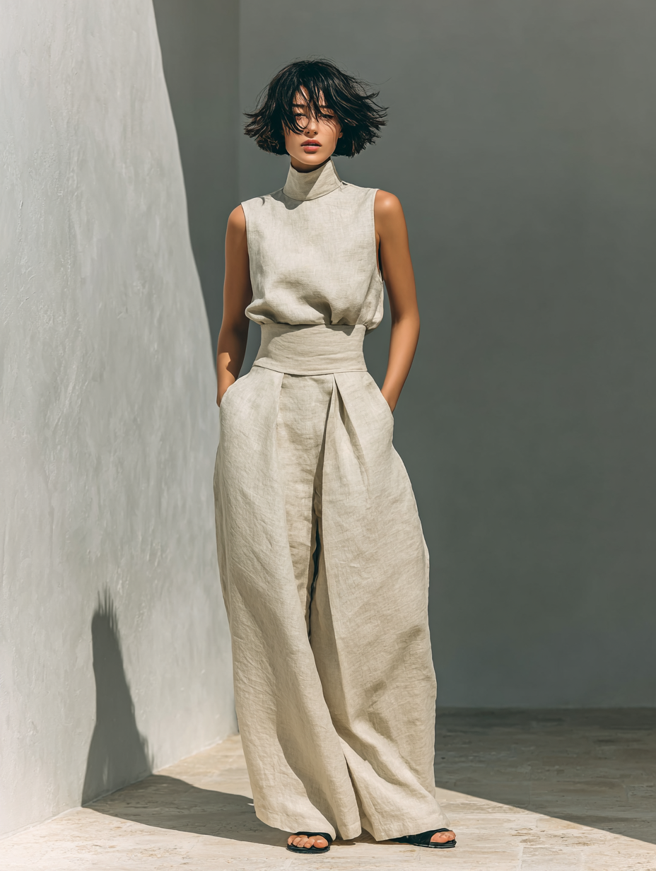 María - Ensemble débardeur et pantalon large