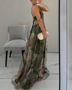 Giselle - Charmante robe longue à imprimé floral