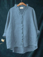 Gilet | Blouse à volants