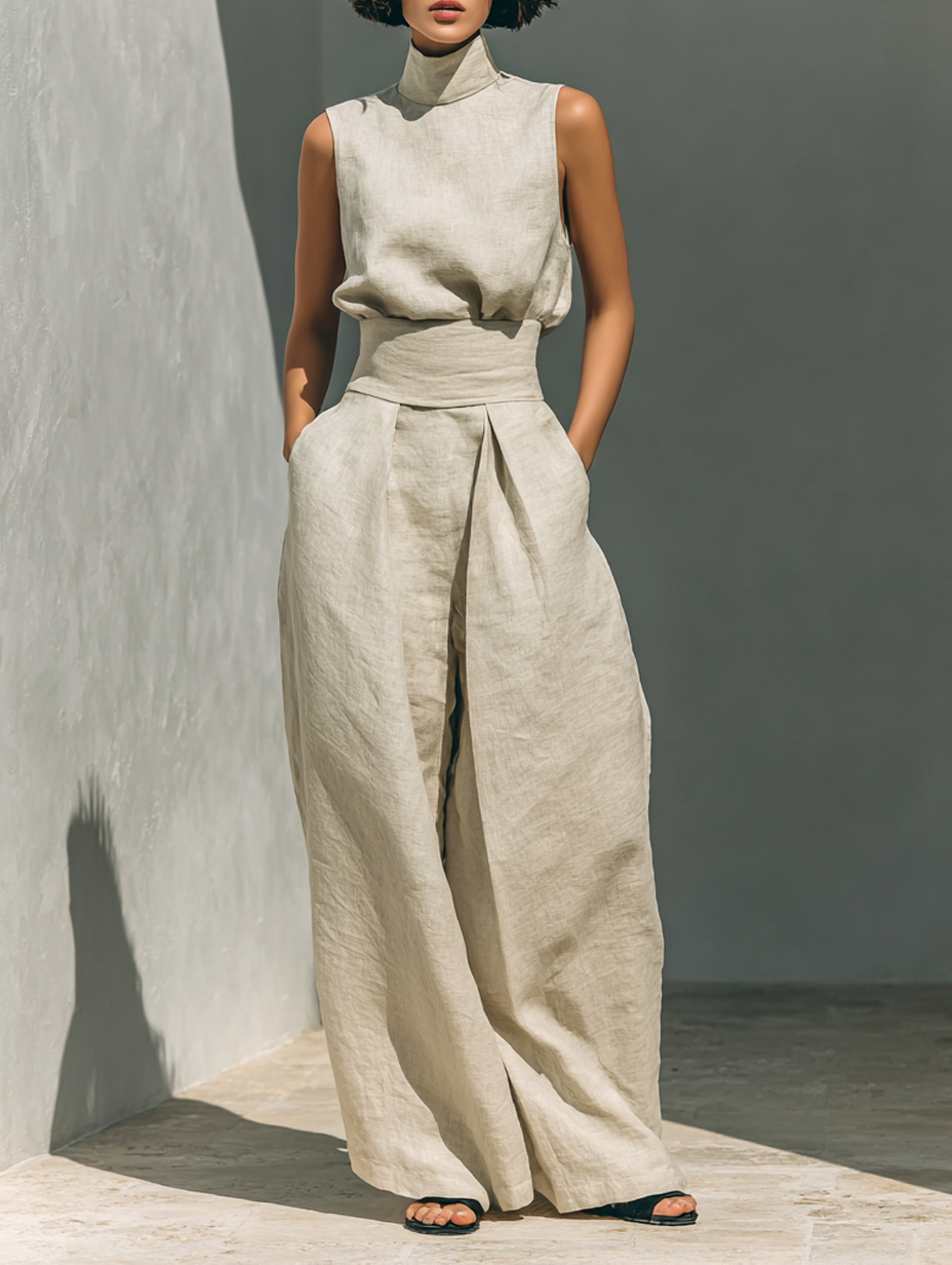 María - Ensemble débardeur et pantalon large