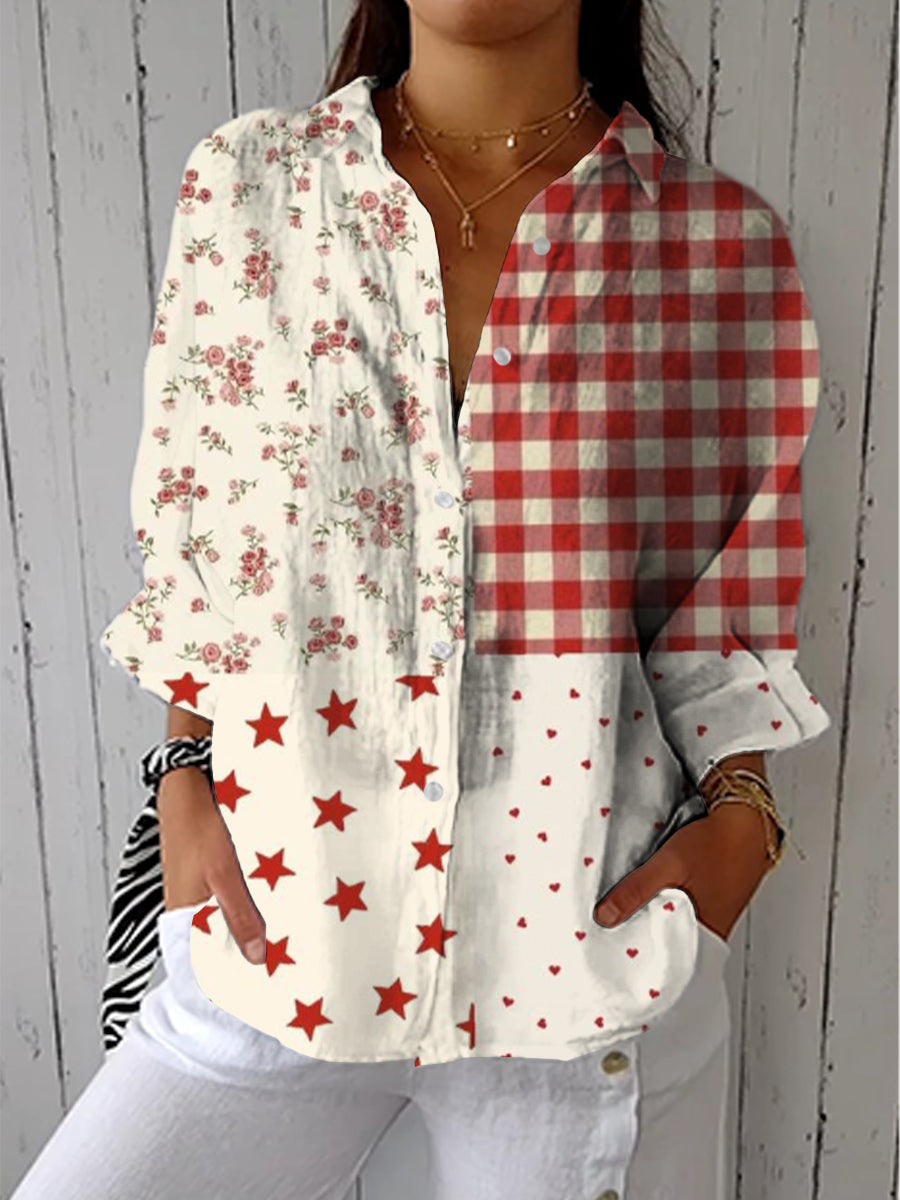 Rosemary | Blusa Patchwork Clásico