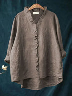 Gilet | Blouse à volants