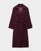 Sara | Trench-coat élégant bordeaux