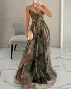 Giselle - Charmante robe longue à imprimé floral