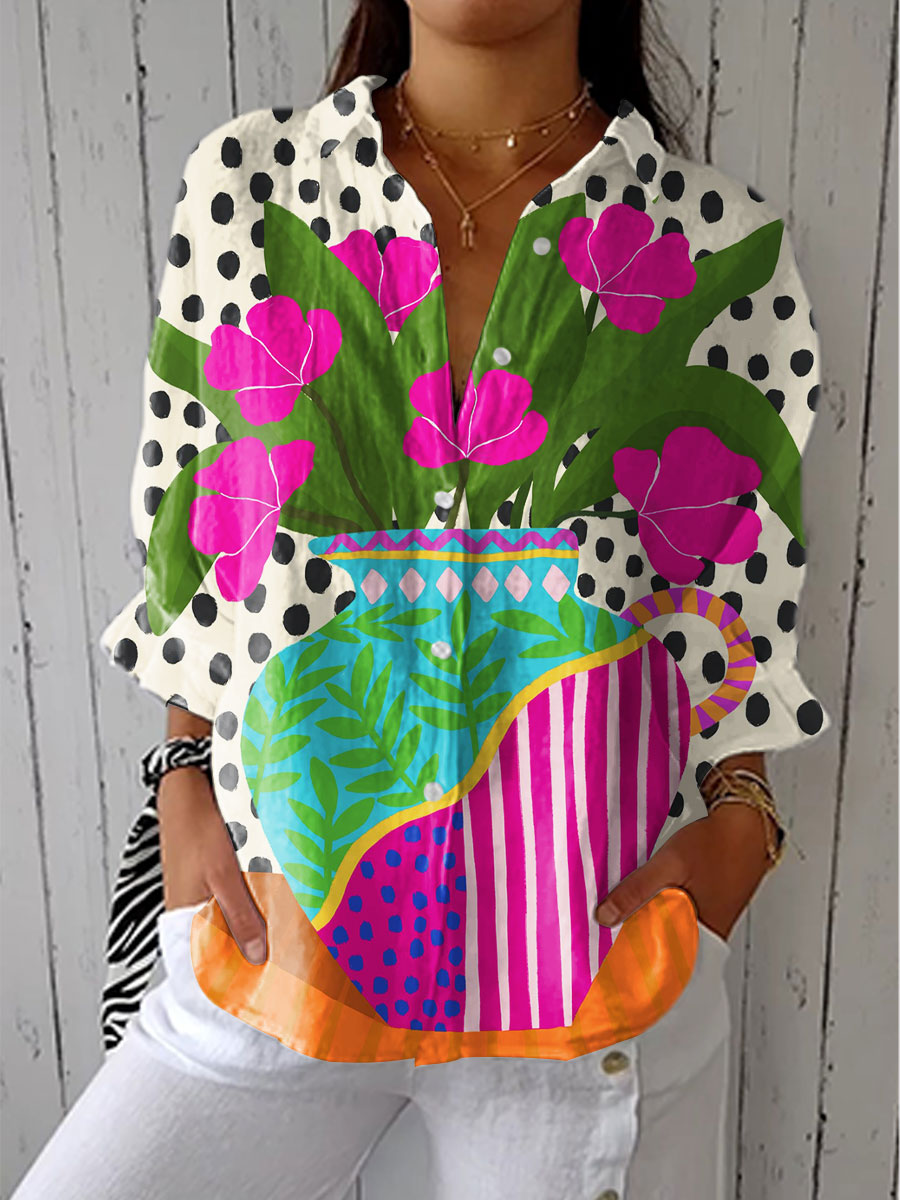 Diana | Blusa Gráfica Floral