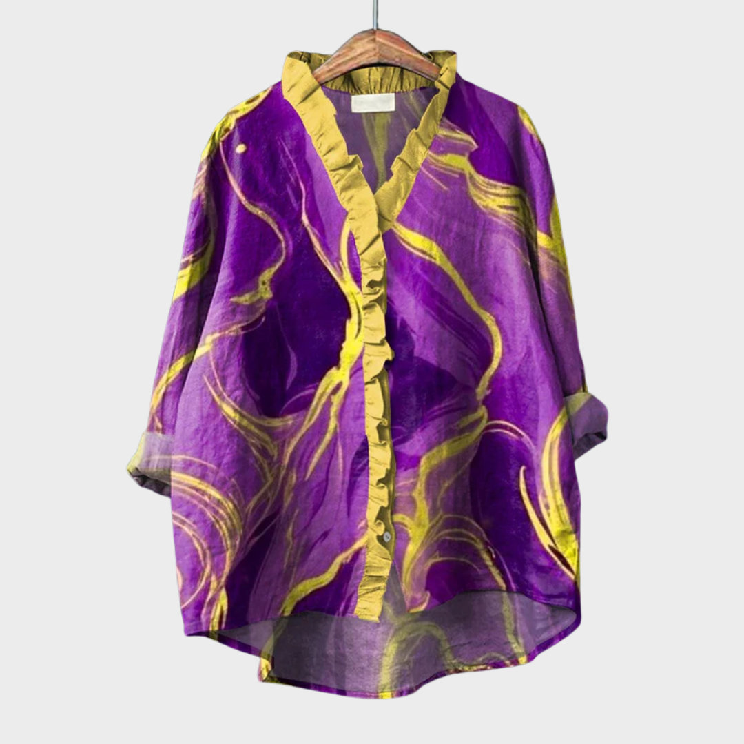 Vanesa | Elegante Blusa de Verano de Lino