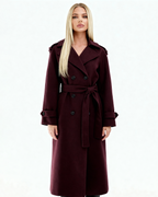 Sara | Trench-coat élégant bordeaux