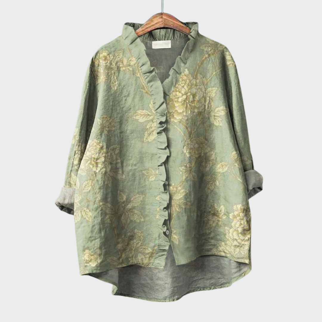 Rosalinda | Elegante Blusa de Verano de Lino