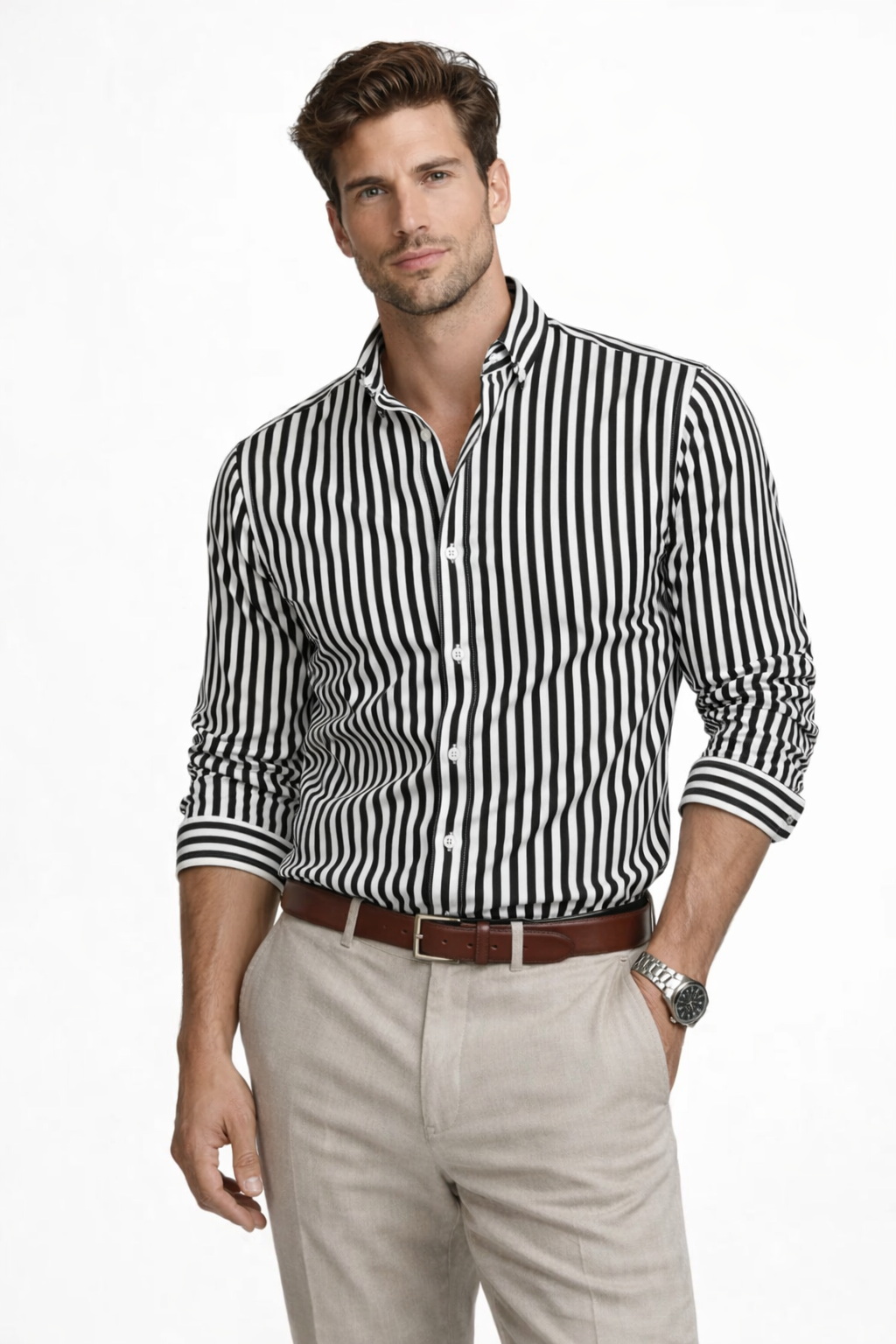 Rodrigo | Camisa Elegante De Rayas