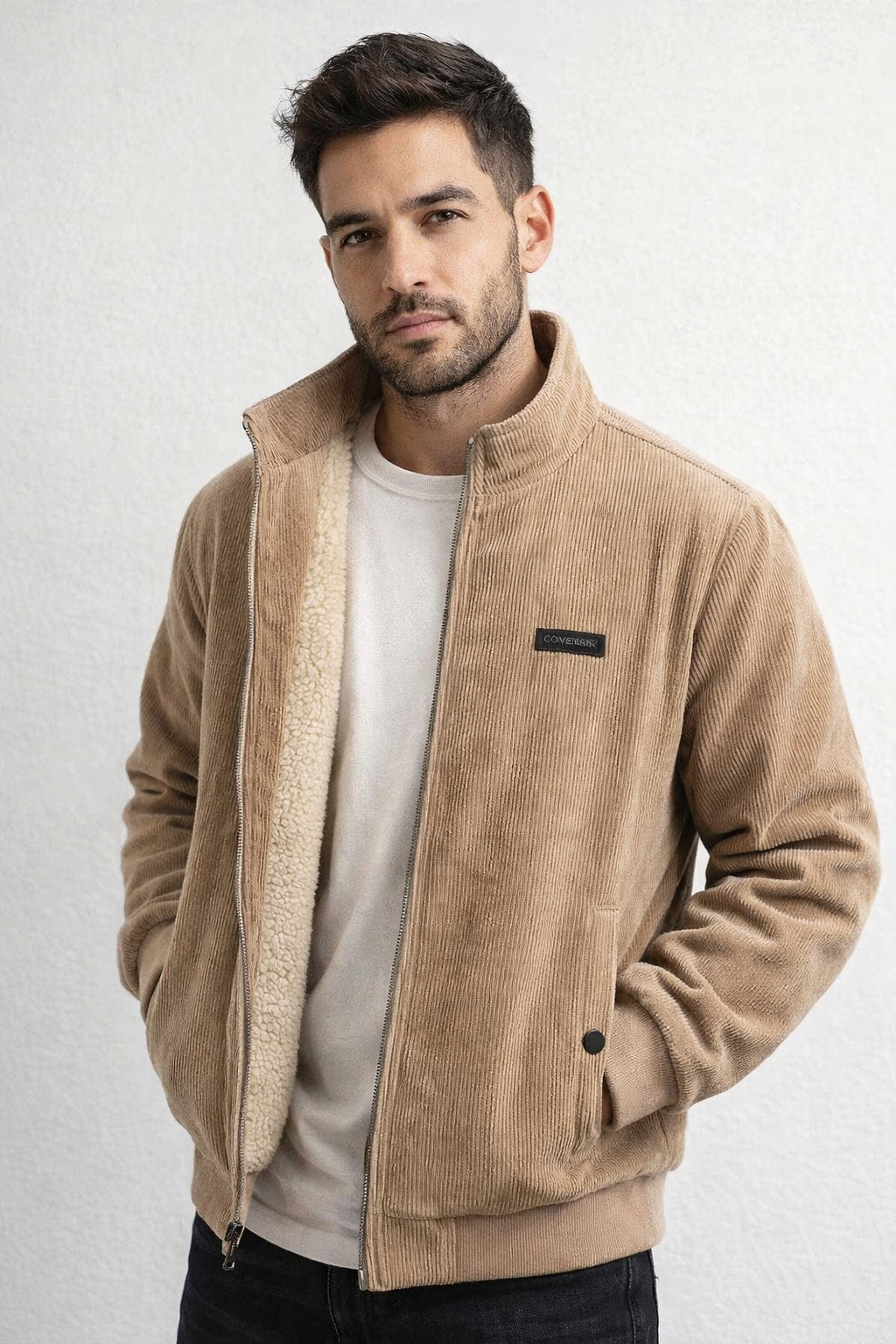 Pablo | Chaqueta de Cordero Con Forro Polar