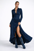 Olivia | Robe longue à volants