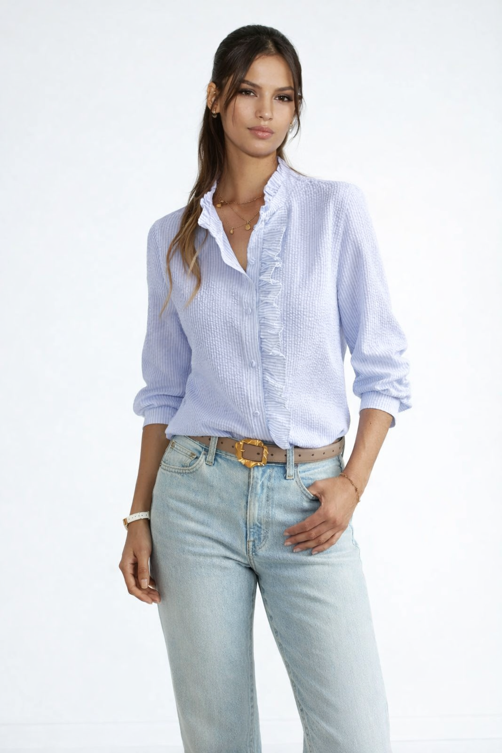 Mía | Blusa elegante de rayas