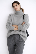 Lía | Jersey cuello alto en cachemir