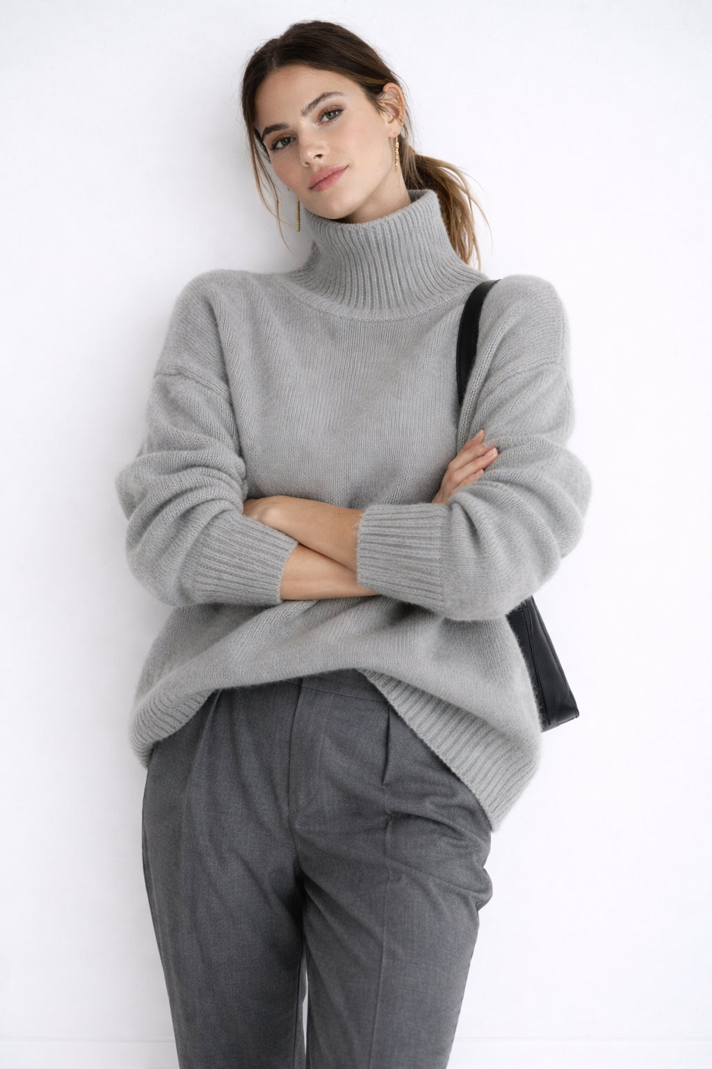 Lía | Jersey cuello alto en cachemir