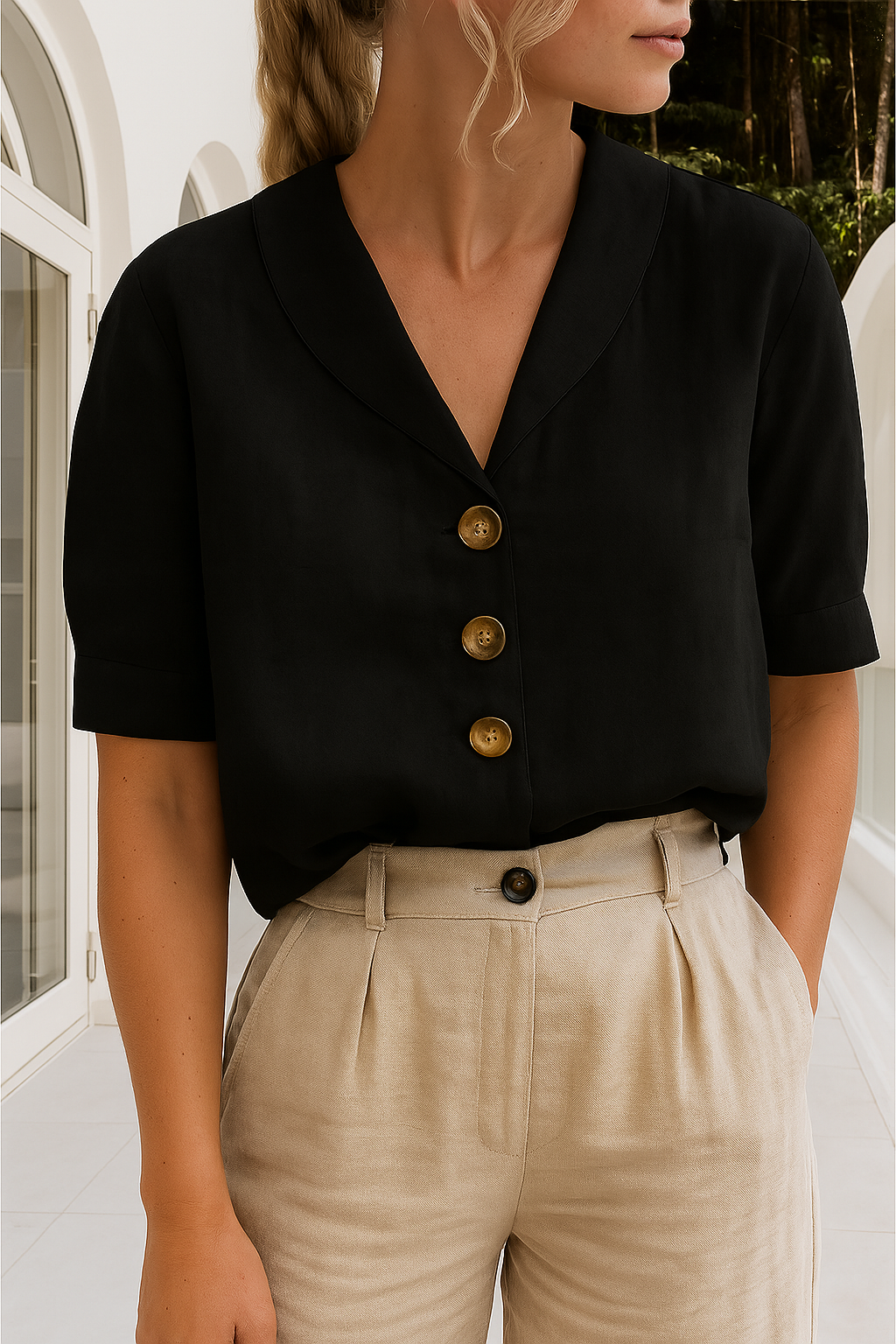 Evelinda | Blusa Casual Elegante