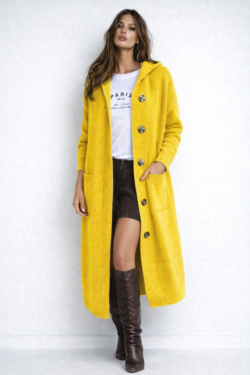 Ainhoa | Cárdigan largo elegante