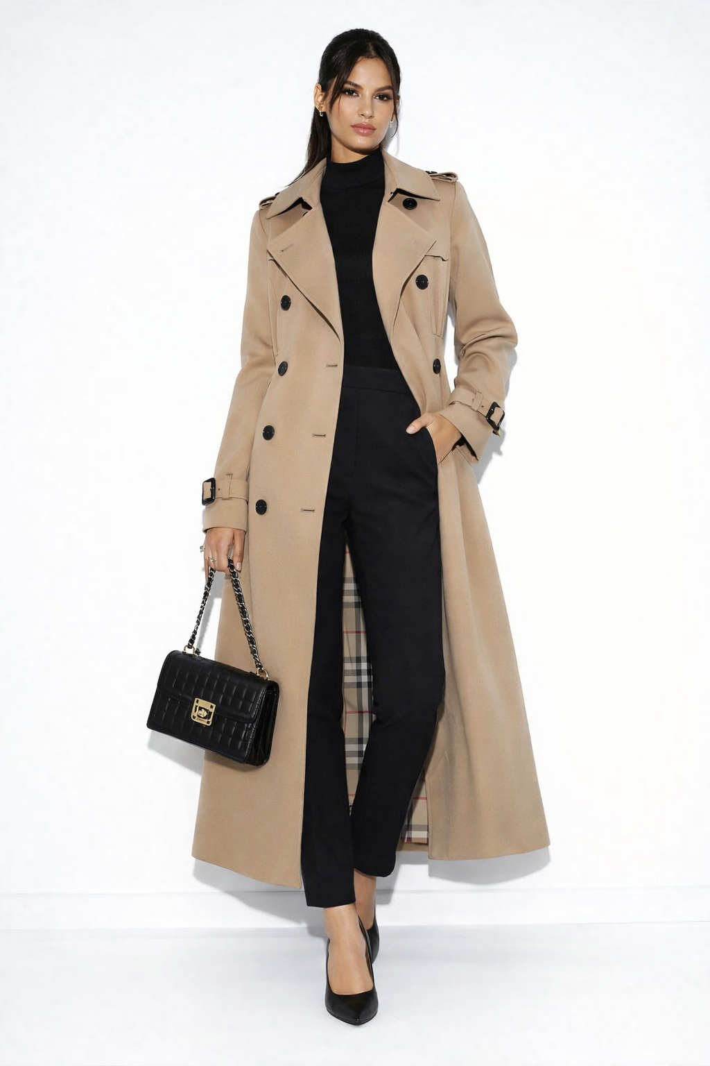 Lara | Abrigo elegante con cinturón