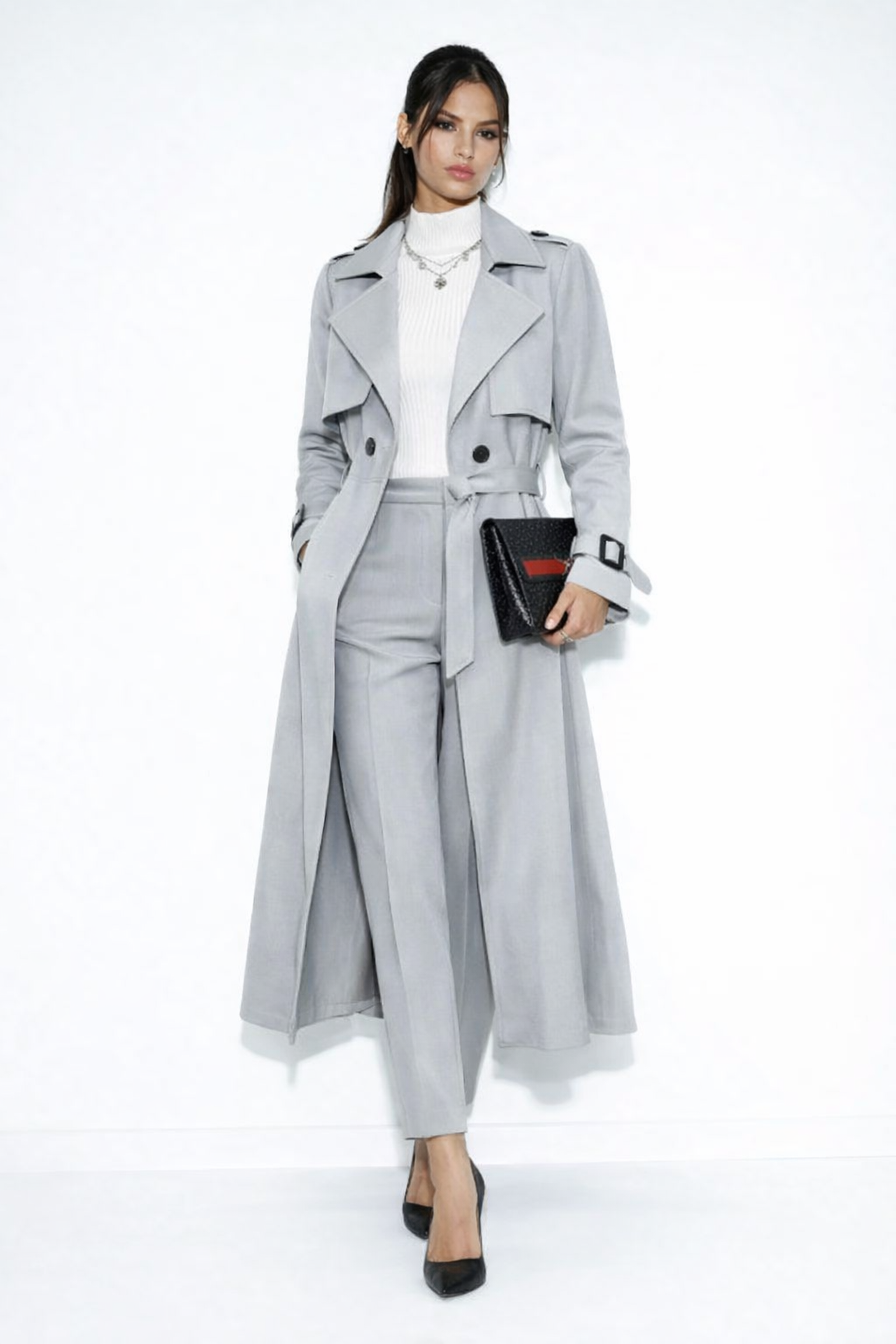 Lara | Abrigo elegante con cinturón