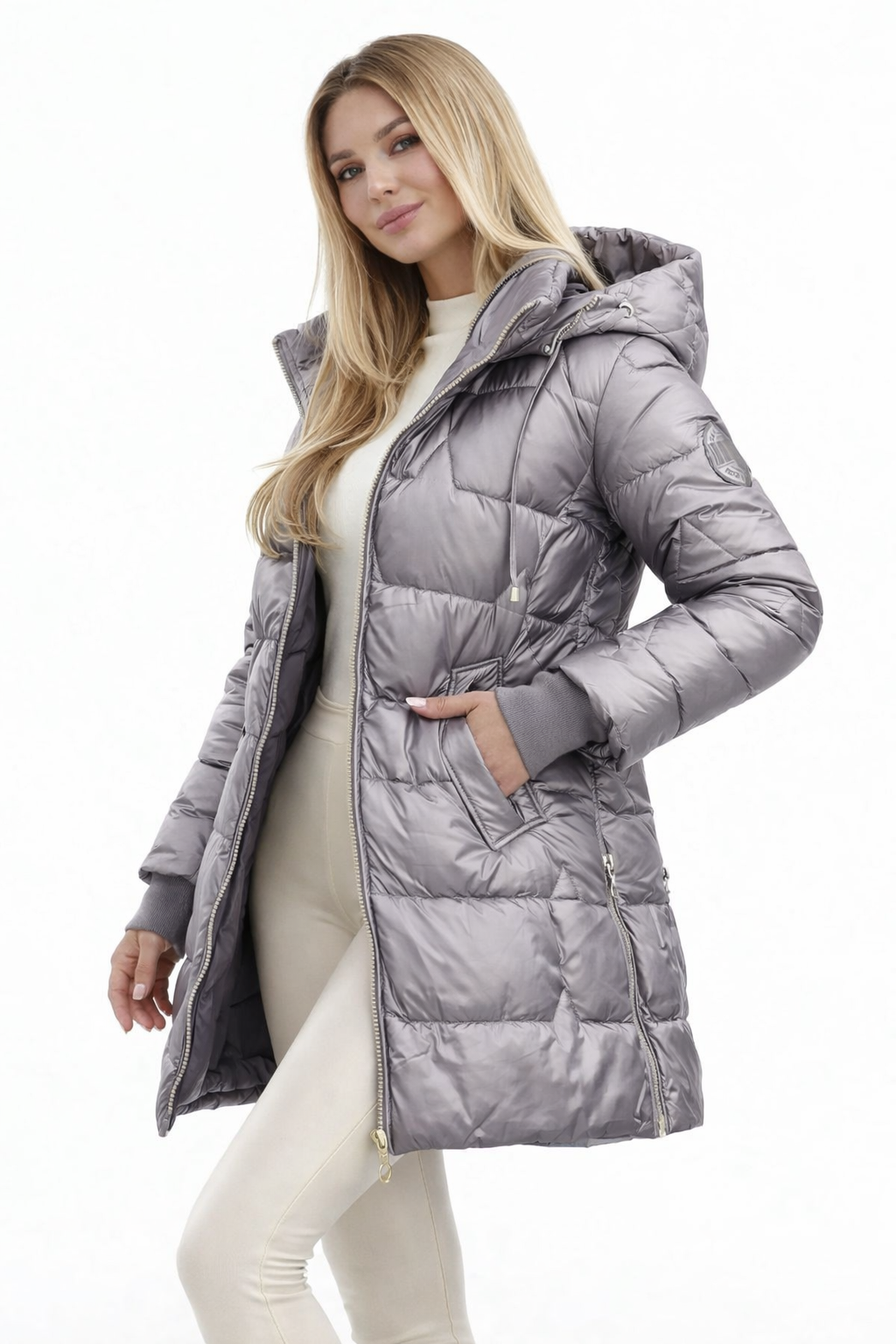 Lucía | Chaqueta acolchada larga