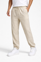 Iker | Pantalon oversize en lin toscan