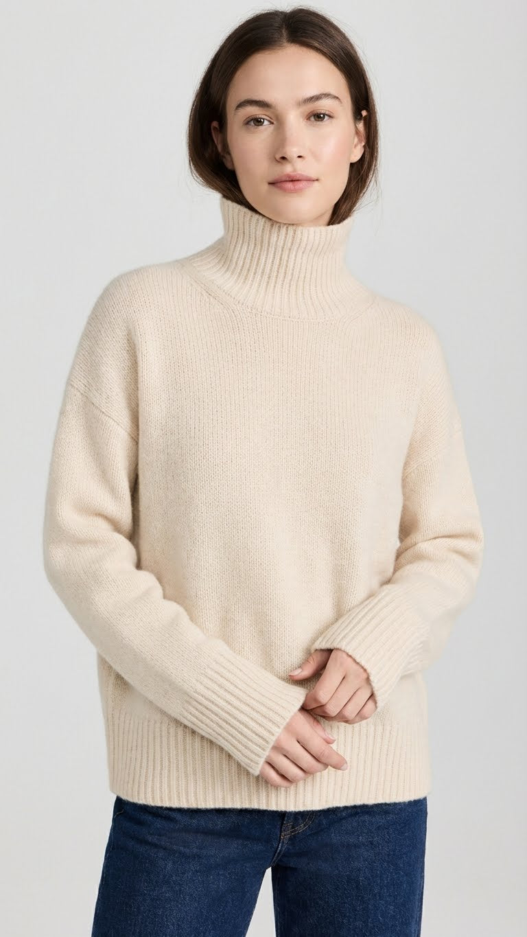 Lía | Jersey cuello alto en cachemir