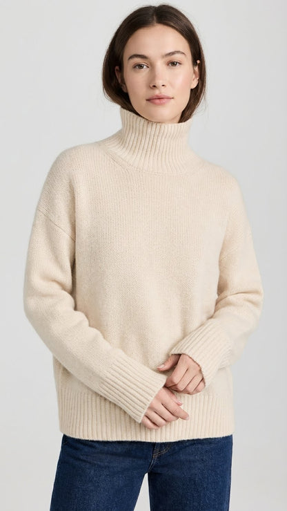 Lía | Jersey cuello alto en cachemir