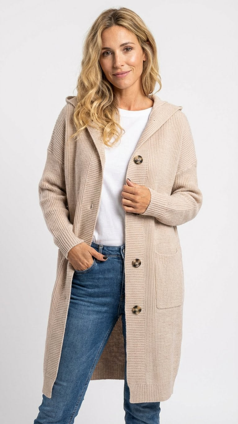 Ainhoa | Cárdigan largo elegante