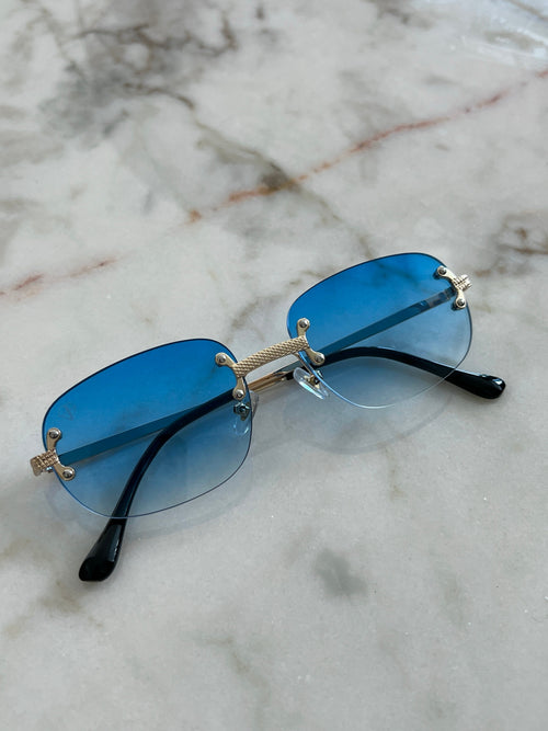 ALESIO | Lunettes de soleil bleu ciel