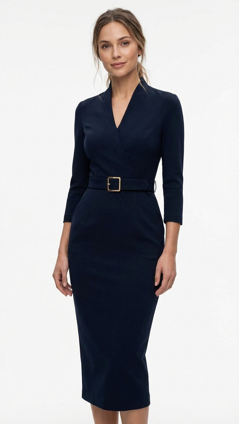 Isabella | Vestido negro refinado