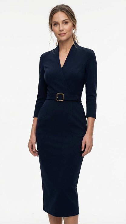 Isabella | Vestido negro refinado