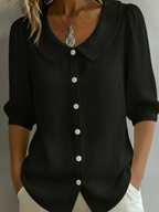 Velise - Blouse boutonnée sur le devant, douce au toucher