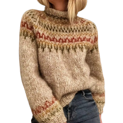 Zoe | Jersey nórdico en punto trenzado