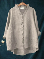 Gilet | Blouse à volants