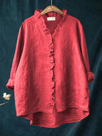 Gilet | Blouse à volants