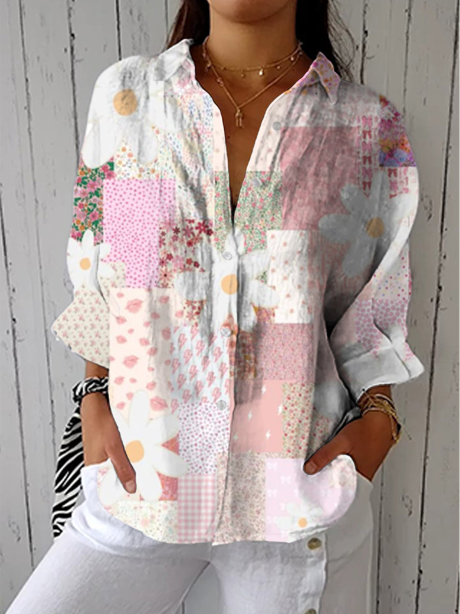 Judith | Blusa Patchwork Pastel