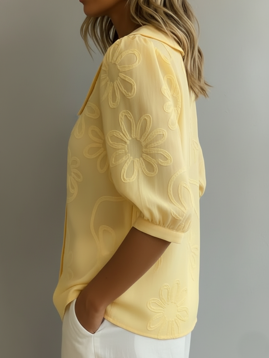Aurelia | Blusa ligera floral elegancia natural
