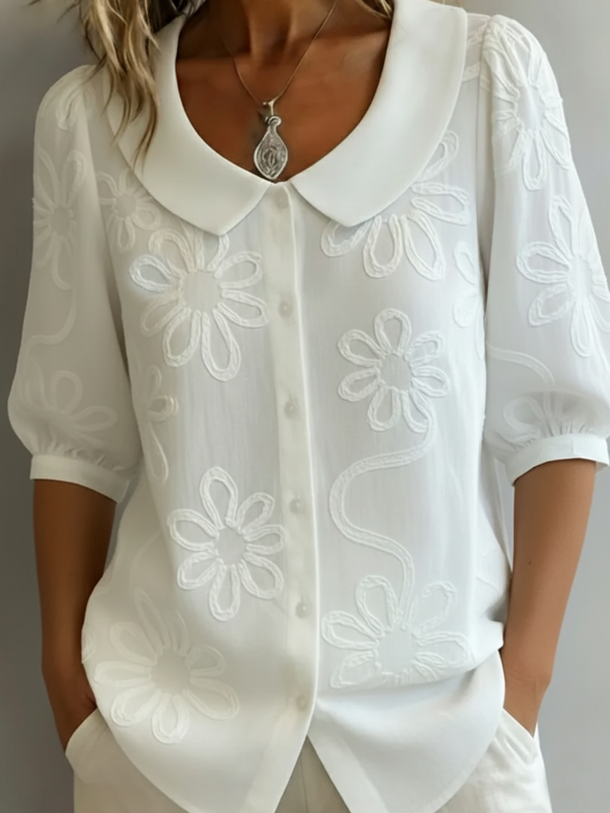 Aurelia | Blusa ligera floral elegancia natural