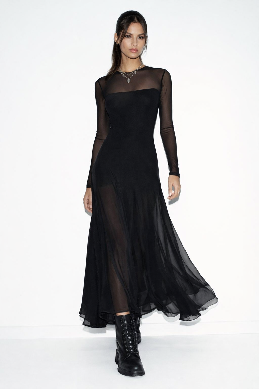 Nerea | Vestido largo holgado negro