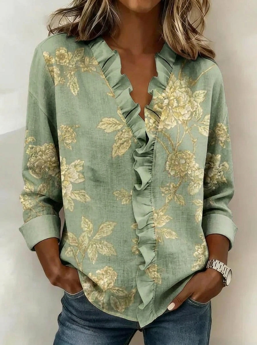 Rosalinda | Elegante Blusa de Verano de Lino