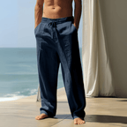 Iker | Pantalon oversize en lin toscan