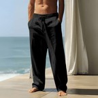 Iker | Pantalon oversize en lin toscan