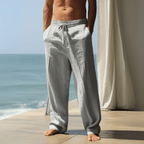 Iker | Pantalon oversize en lin toscan